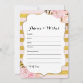 ダブルサイド – 2ブライダルシャワーゲーム財布 |ウィッシュ 招待状 (裏面)