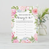 ダブルサイド – 2赤ちゃんシャワーゲーム – 歳 |アドバイス 招待状 (スタンド正面)