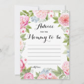 ダブルサイド – 2赤ちゃんシャワーゲーム – 歳 |アドバイス 招待状 (裏面)