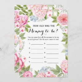 ダブルサイド – 2赤ちゃんシャワーゲーム – 歳 |アドバイス 招待状