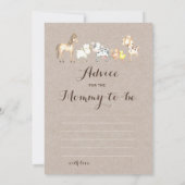 ダブルサイド – 2赤ちゃんシャワーゲーム – 歳 |アドバイス 招待状 (裏面)