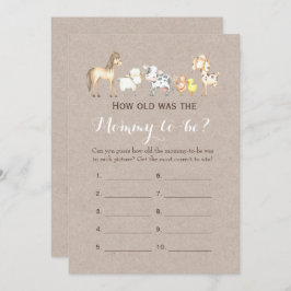 ダブルサイド – 2赤ちゃんシャワーゲーム – 歳 |アドバイス 招待状