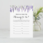 ダブルサイド – 2赤ちゃんシャワーゲーム – 歳 |アドバイス 招待状 (スタンド正面)