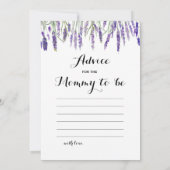 ダブルサイド – 2赤ちゃんシャワーゲーム – 歳 |アドバイス 招待状 (裏面)