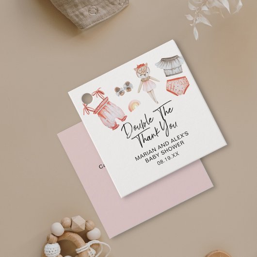 ダブルサンキューツインガールズファッションのお気に入り フェイバータグ