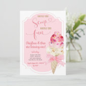 ダブルザスクープのアイスクリームツインズ誕生日 招待状 (スタンド正面)