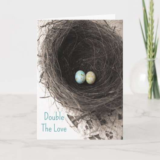 ダブルザラブカードツインズおめでとうカード カード (正面)