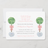 ダブルザ恵みツインガールズクラスベイビーシャワー 招待状 (正面)