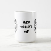 ダブルシリンジナースがショットを呼び出おもしろいすナース コーヒーマグカップ (中央)