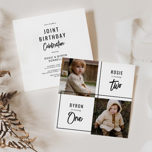 ダブルジョイントバースデーパーティー 招待状