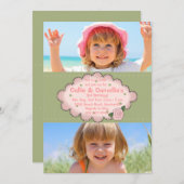 ダブルスイート2フォト招待状 招待状 (正面/裏面)