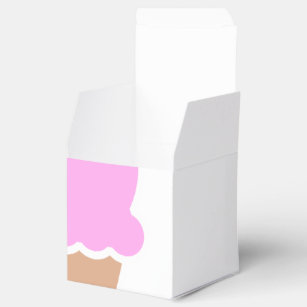 ダブルスクープピンクアイスクリームコーン フェイバーボックス
