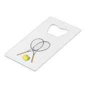 ダブルステニススポーツテーマ クレジットカード栓抜き (正面アングル)