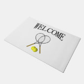 ダブルステニススポーツテーマ ドアマット (アングル)