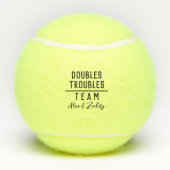 ダブルスパーソナライズされたチーム テニスボール (裏面)