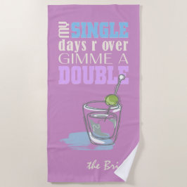 ダブルズタイムオーキッドピンクID421 ビーチタオル