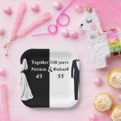 ダブルセレブレーション共同誕生日100年 ペーパープレート (パーティー)