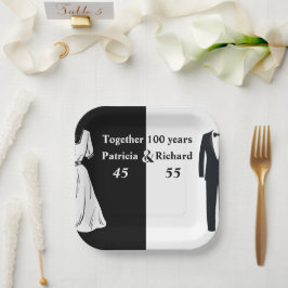 ダブルセレブレーション共同誕生日100年 ペーパープレート