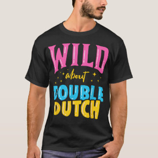 ダブルダッチロープスキッピングジャンピングが大好き Tシャツ