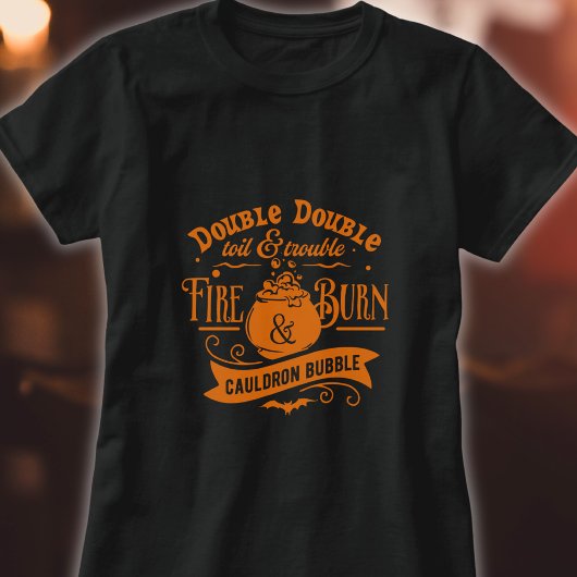 ダブルダブルダブルトイルとトラブルハロウィンシャツ Tシャツ