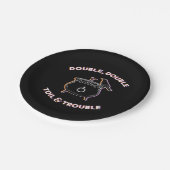 ダブルダブルトイル&トラブル紙プレート ペーパープレート (アングル)