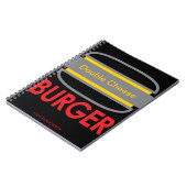 ダブルチーズバーガーのアイコン ノートブック (左側)
