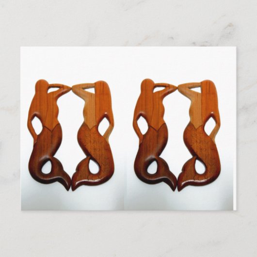 ダブルツインの人魚 ポストカード (正面)