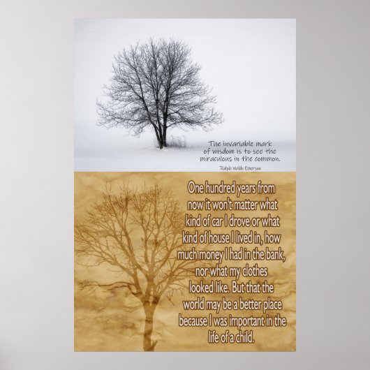 ダブルツリーポスタ考えー ポスター (正面)