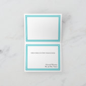 ダブルティール（緑がかった色）トリム-サンキューカード サンキューカード (内部)