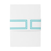 ダブルティール（緑がかった色）トリム – ベリーバンド 招待状ベリーバンド (裏面例)