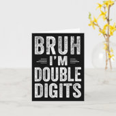 ダブルディジット 10歳の誕生日プレゼント 10才 カード (黄色い花)