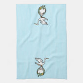 ダブルディスプレ運イストア男の赤ちゃん キッチンタオル (縦)