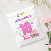 ダブルデジットマカロン10代の若者誕生日ガール フェイバーバッグ (封をした状態)