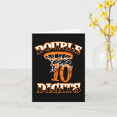 ダブルデジット誕生日デコレーションボーイレズバスケットボール10 カード (黄色い花)