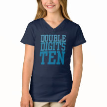 ダブルデジット10番目の誕生日Tシャツ
