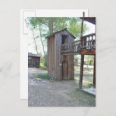 ダブルデッカーアウトハウス幽霊タウンモンタナ ポストカード (正面/裏面)