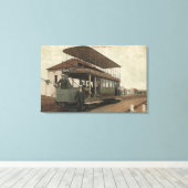 ダブルデッカーケーブルカーのビュー キャンバスプリント (インサイチュ (ウッドフロア))