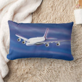 ダブルデッカー型商業飛行機 ランバークッション (ブランケット)