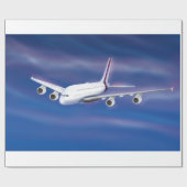 ダブルデッカー旅客機 ラッピングペーパー (フラット)
