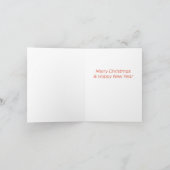 ダブルデッ来カーバスのクリスマスにサンタズ シーズンカード (内部)