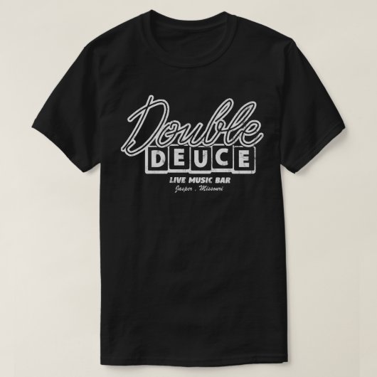 ダブルデュースヴィンテージ擦り切れたスタイル Tシャツ (デザイン正面)