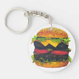 ダブルデラックスハンバーガーとチーズ キーホルダー