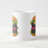 ダブルデラックスハンバーガーとチーズ ジャンボコーヒーマグカップ (正面)