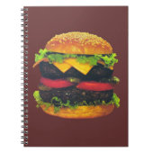 ダブルデラックスハンバーガーとチーズ ノートブック (正面)