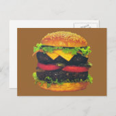 ダブルデラックスハンバーガーとチーズ ポストカード (正面/裏面)