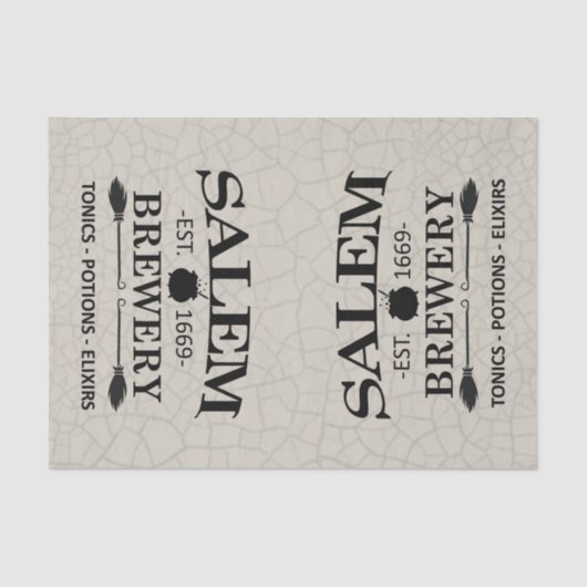 ダブルトラブルサレム – ひび割れた背景 薄葉紙 (正面)