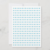 ダブルトラブルツインボーイズ赤ちゃんシャワー招待状 招待状 (裏面)