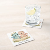 ダブルトラブルファンタジーツインベビー スクエアペーパーコースター (インサイチュ)