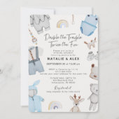 ダブルトラブル服ツインボーイ仮想シャワー 招待状 (正面)