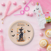 ダブルトラブル醸造 – ツインハロウィーンの赤ちゃんシャワー ペーパープレート (パーティー)